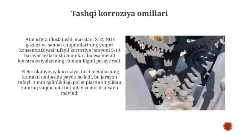 Ichki va tashqi korroziya omillari 3