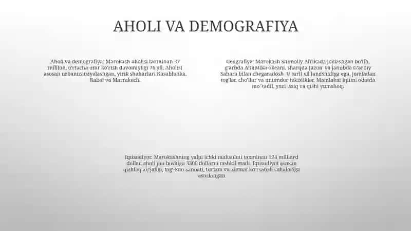 Marokash Davlatiining Geografiyasi 3
