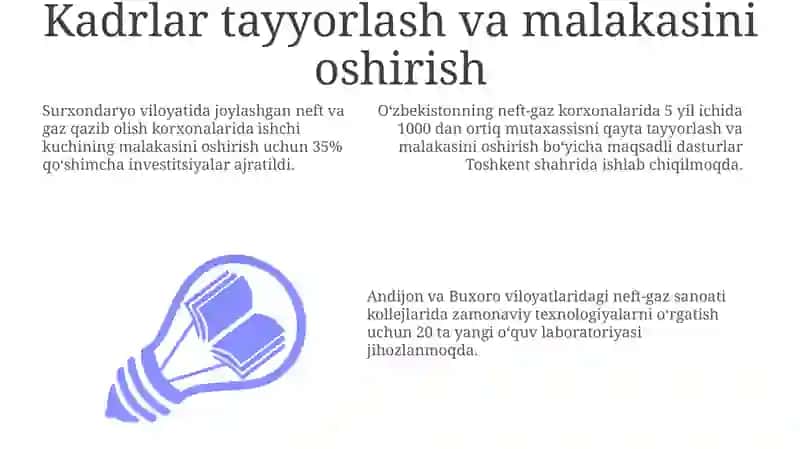 Oʻzbekiston neft-gaz sanoati korxonalarida ishlab chiqarishni rivojlantirish yoʻnalishlari 3