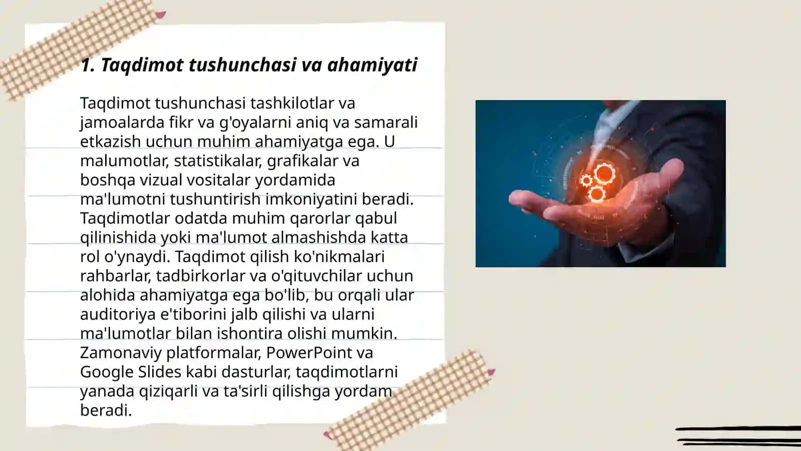 Taqdimot bilan ishlash texnalogiyasi 3