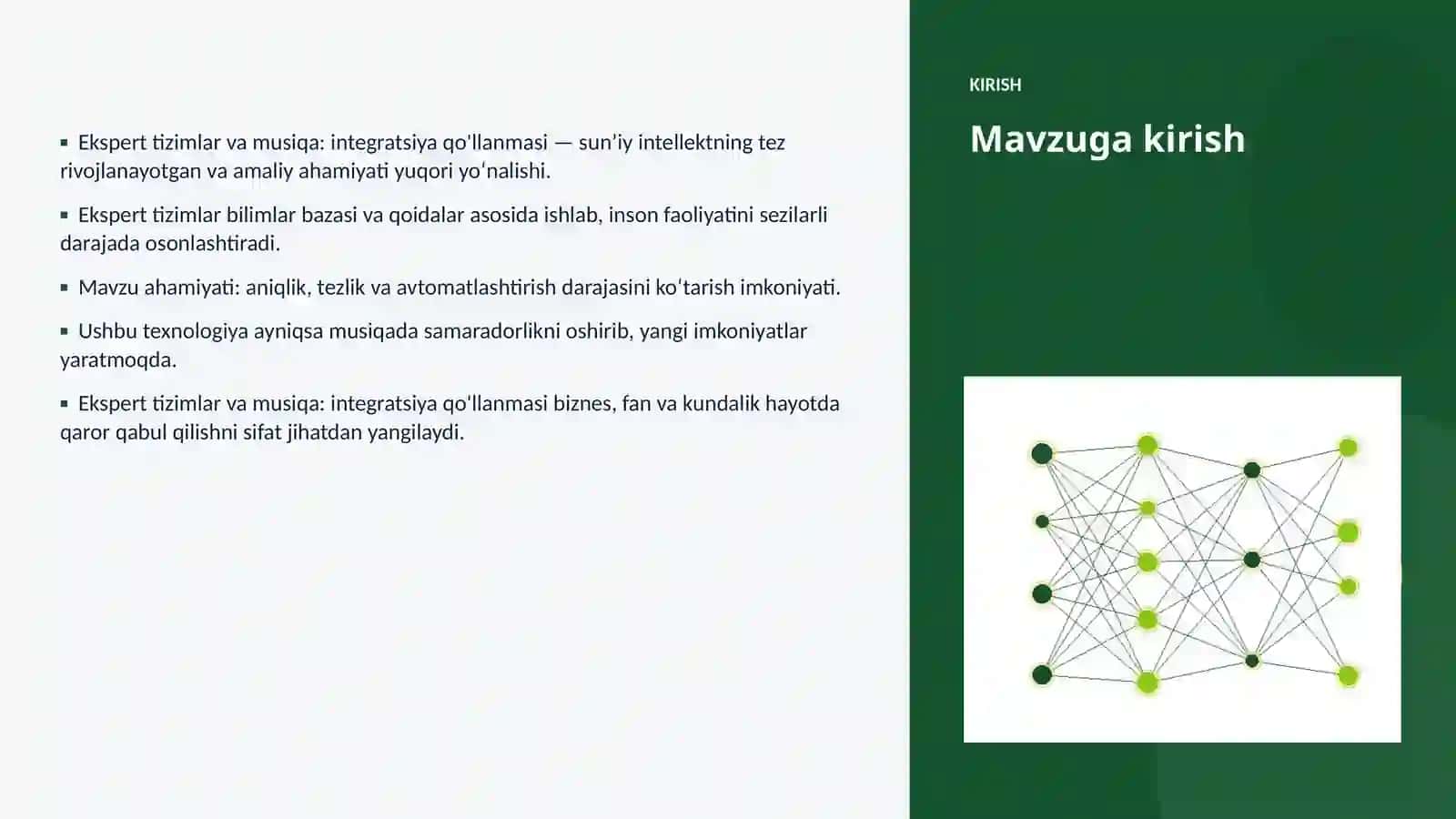 Ekspert tizimlar va musiqa: integratsiya qo'llanmasi 3