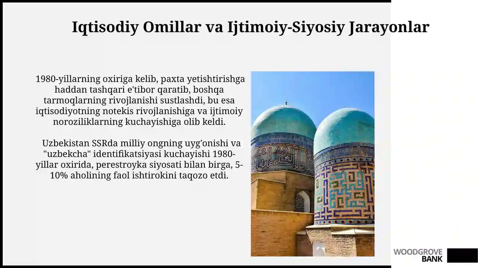 Mustaqillikka erishish arafasida Oʻzbekistondagi ijtimoiy vasiyosiy jarayonlar 3