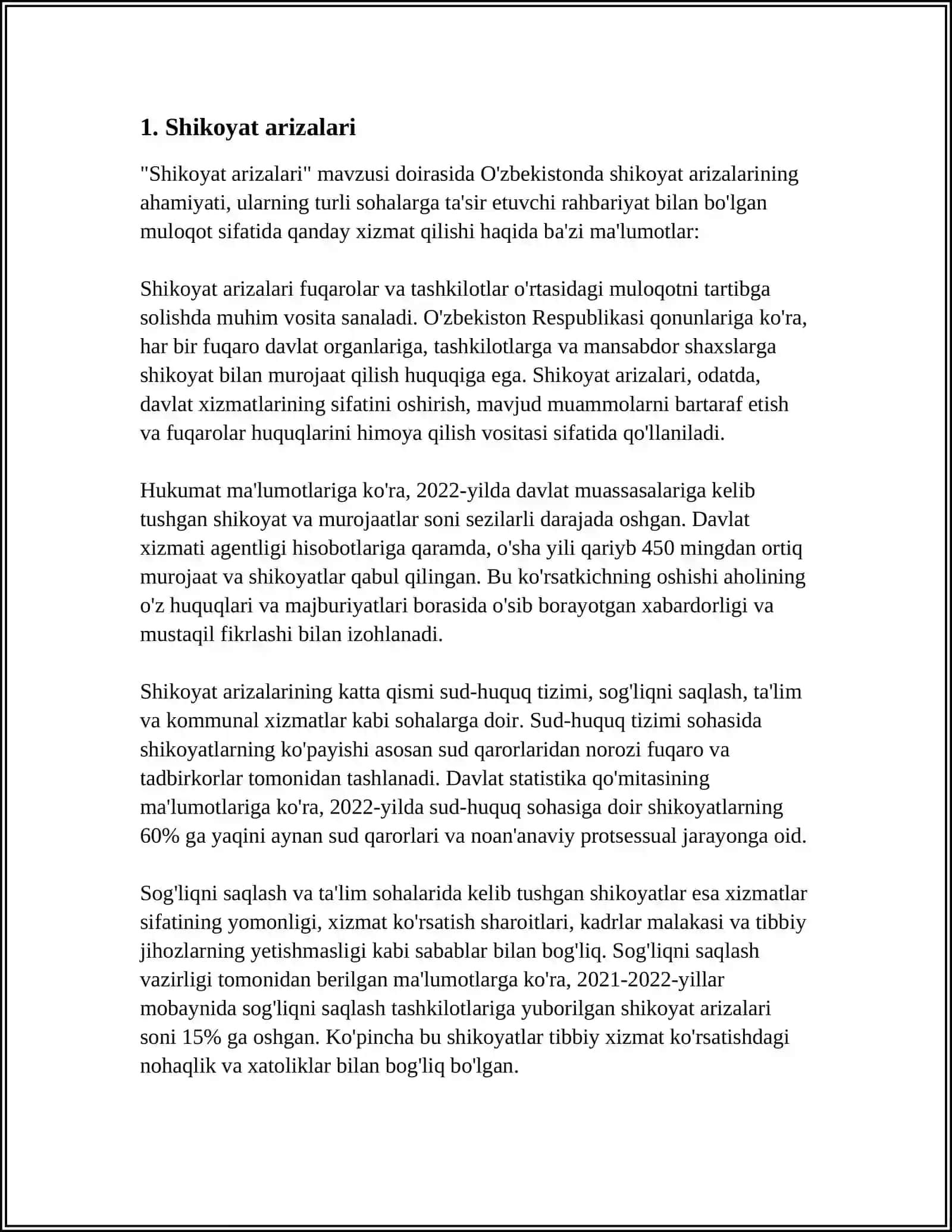 SOLIQ ORGANLARI XODIMLARINING NOQONUNIY FAOLIYATLARI USTIDAN MUROJAAT TARTIBI 3