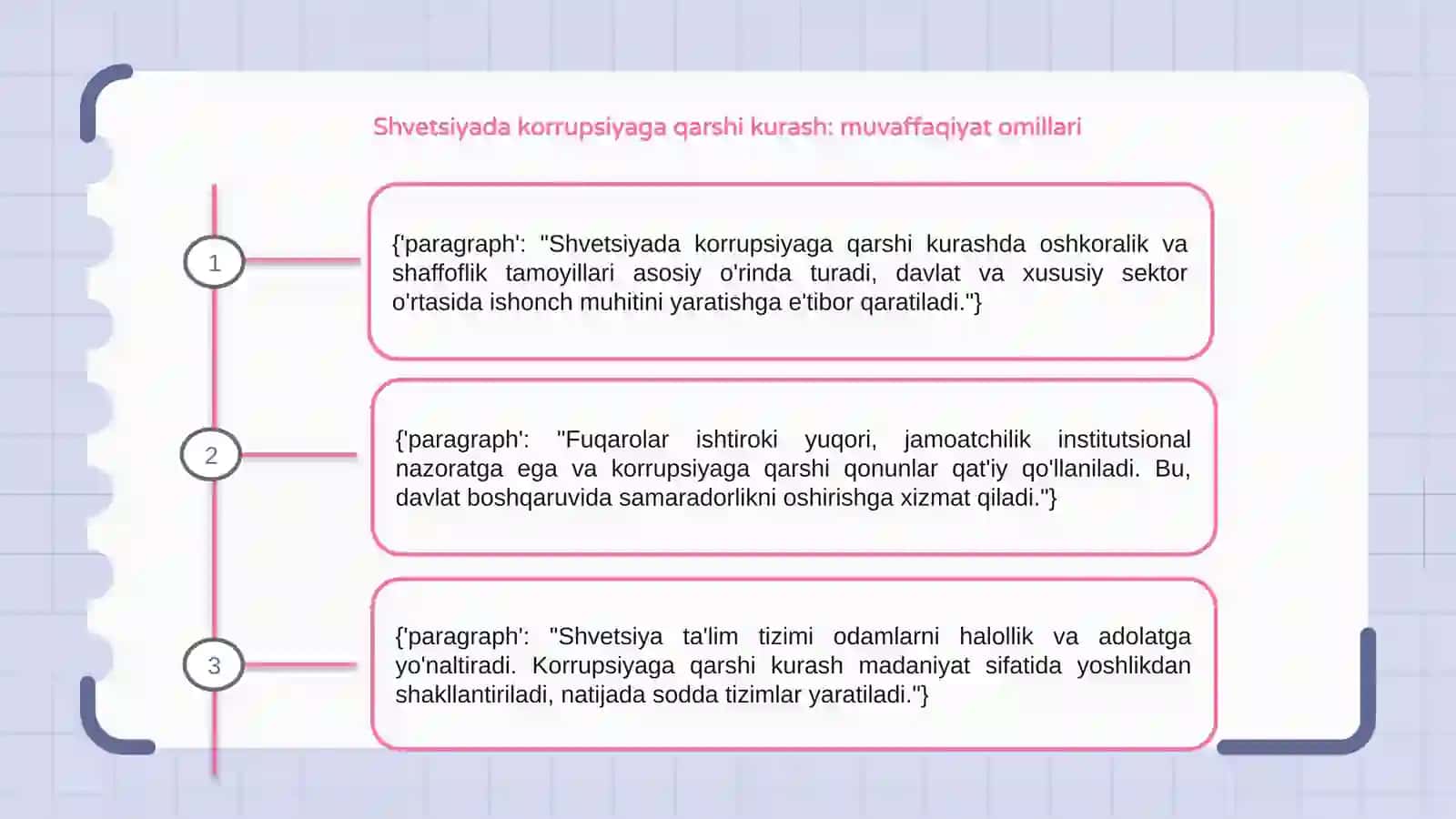 Shvetsiyada korrupsiyaga qarshi kurash: muvaffaqiyat omillari 3