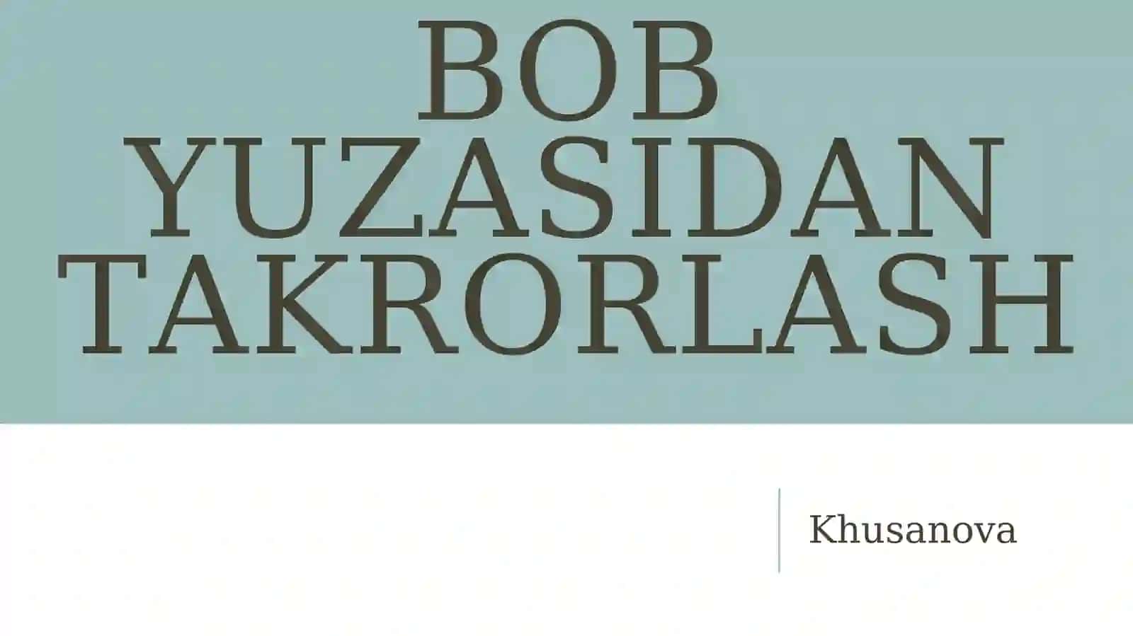 To'g'ri yozish qoidalari boʻyicha takrorlash 3