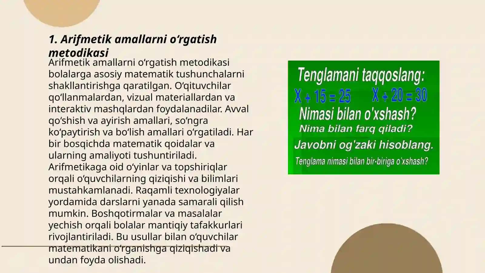 Boshlang‘ich sinf matematika darsliklaridagi masalalar umumiy tahlili 3