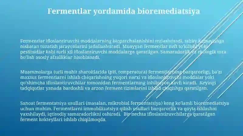 Fermentlar va ulardan ishlab chiqarishda foydalanish 3