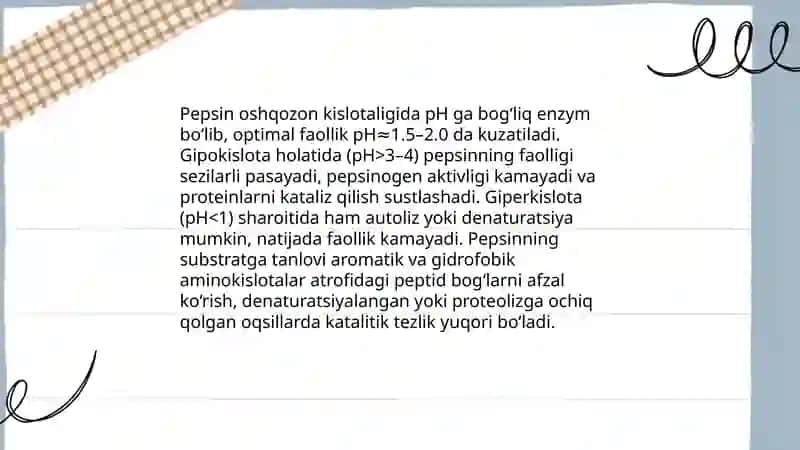Fermentlar Faolligini Oshqozon Kislotaligini Gipo- va Giperatsid Xolatlarda O‘zgarishi va Tiklash Choralari 3