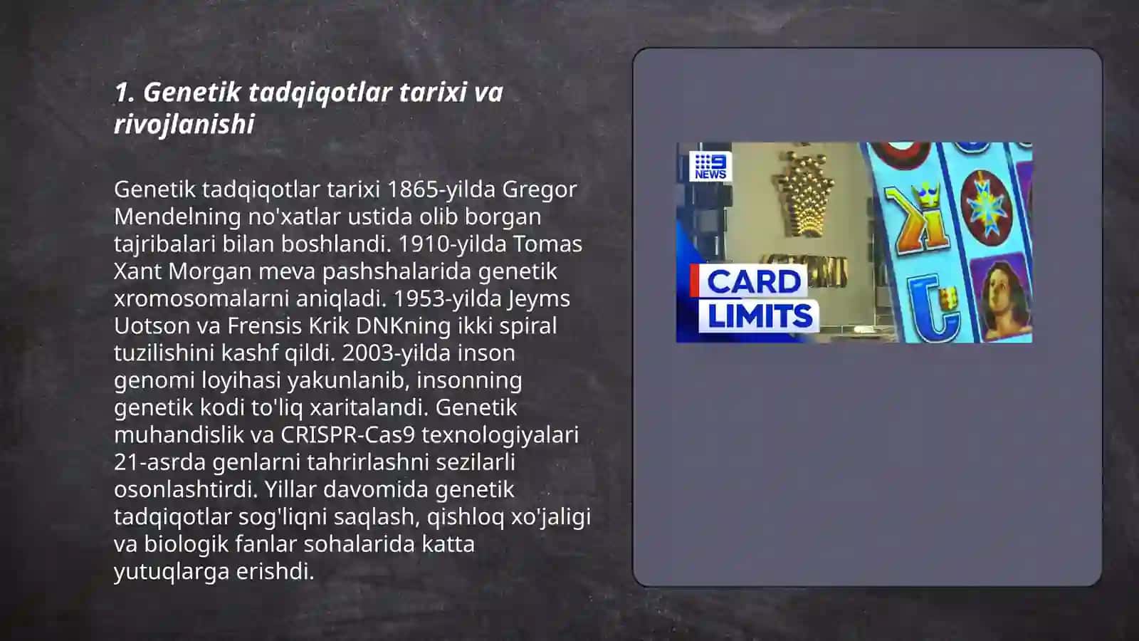 O'zbekistonda genetik tadqiqotlarning yo'lga qo'yilishi 3