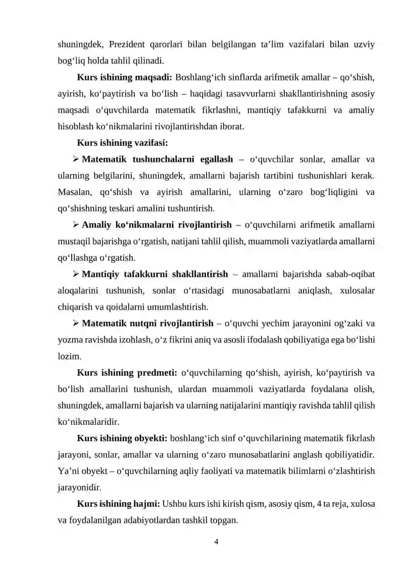Boshlangʻich sinflarda arifmetik amallar haqidagi tasavvurlarni shakllantirish 3