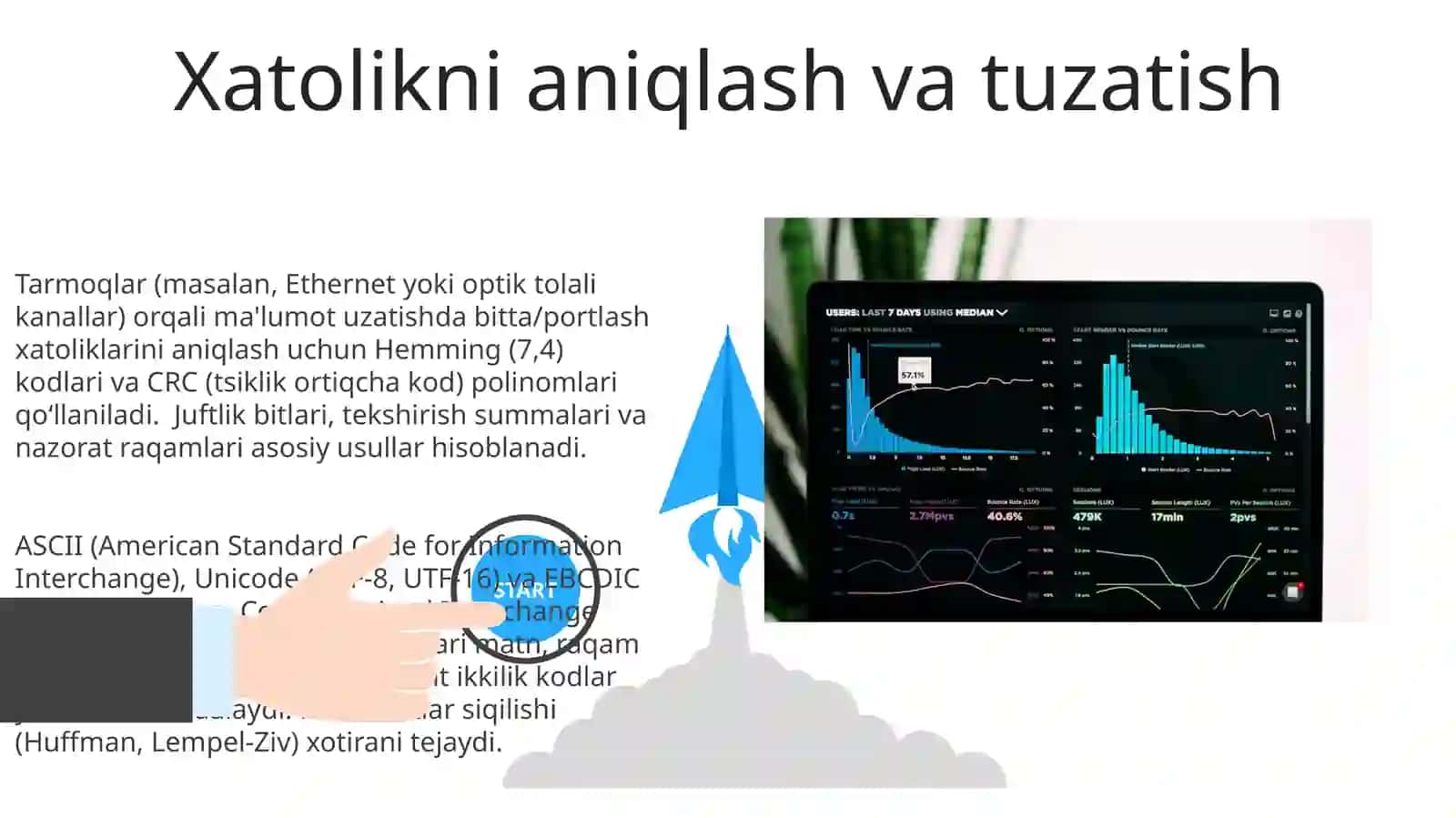 Malumotlarni ikkilik sanoq sistemasida kodlash va dekodlash 3