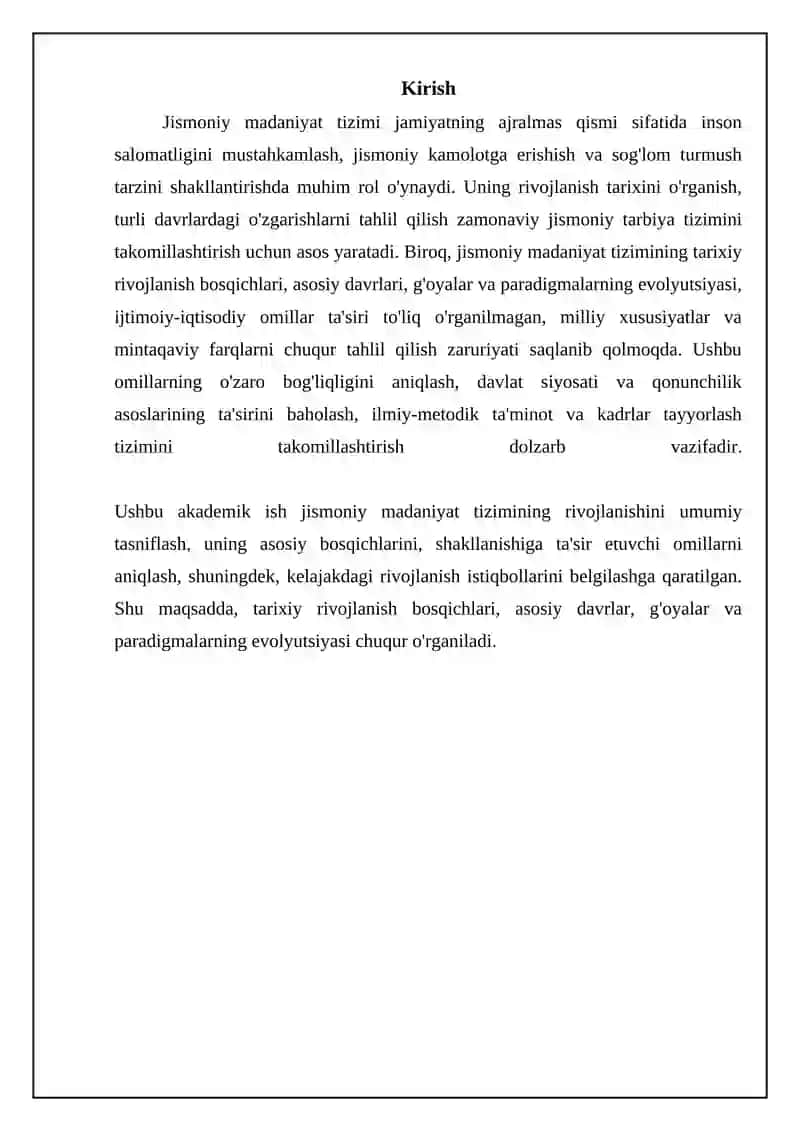 Jismoniy madaniyat tizimini rivojlanishining umumiy tasnifi 3
