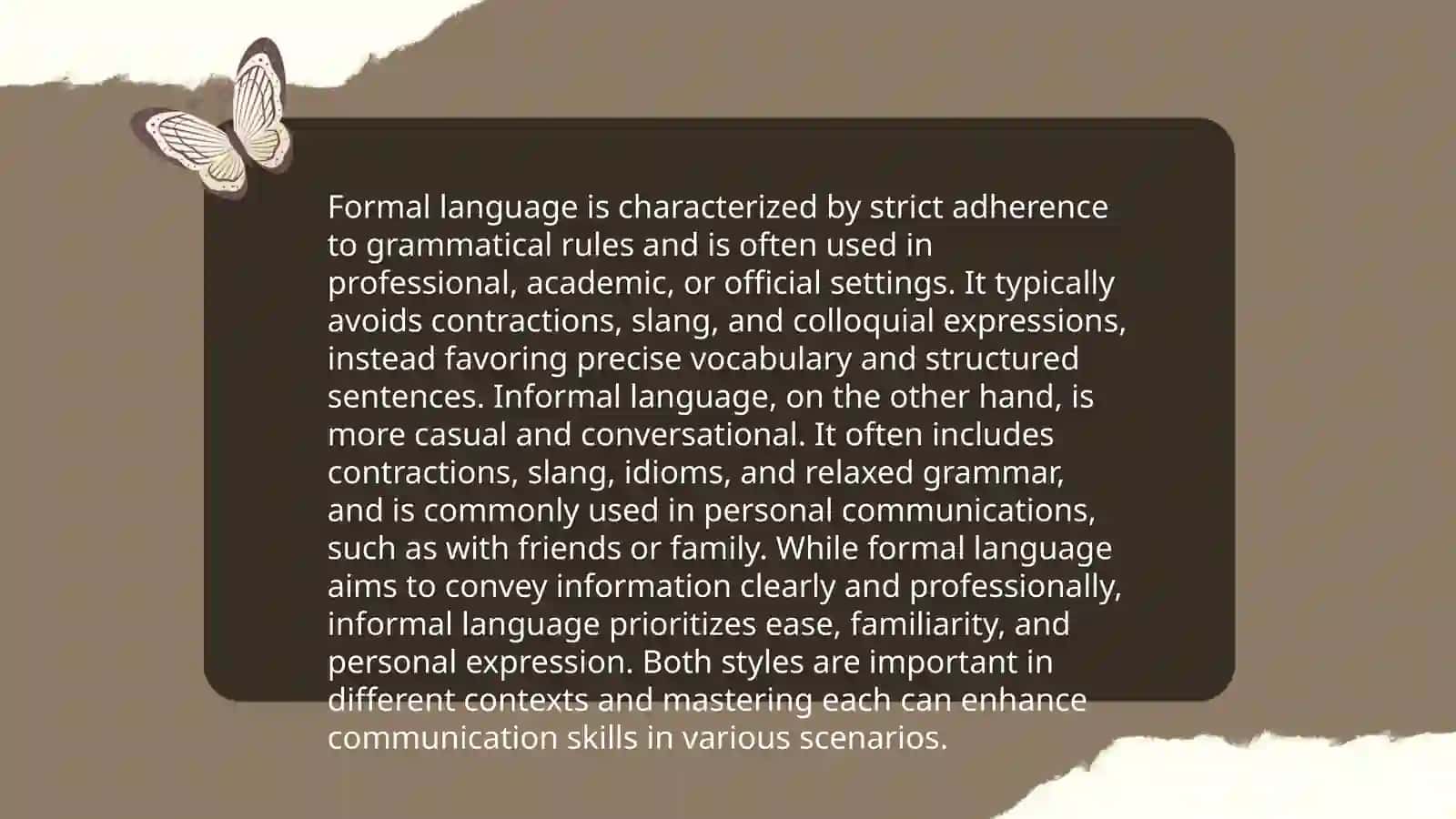 Formal and informal language 3