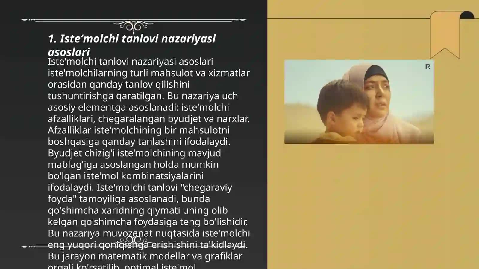 Isteʼmolchi tanlovi nazariyasi. Ishlab chiqarish va xarajatlar 3