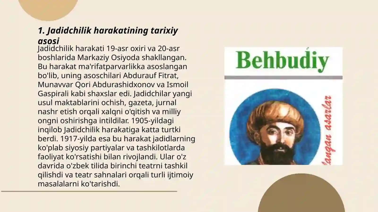 Jadidchilik harakatining tarixiy asoslari 3