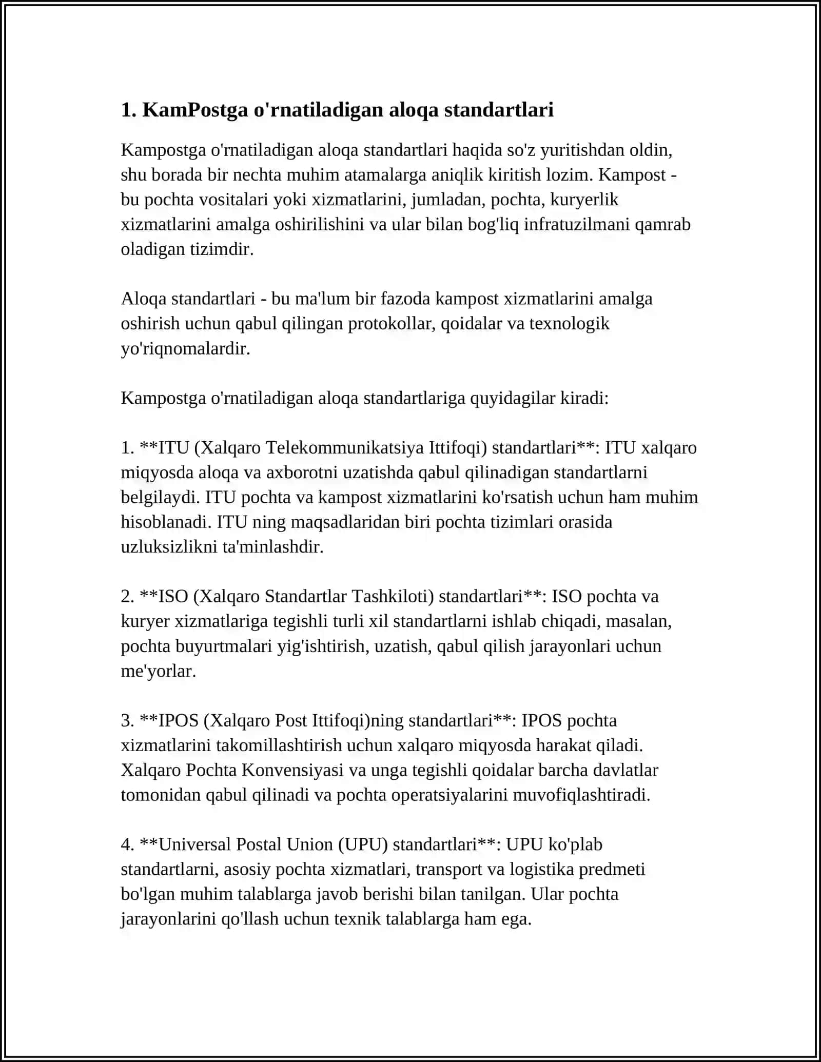 KamPostga BO‘LGAN TEHNIK TALABLAR 3
