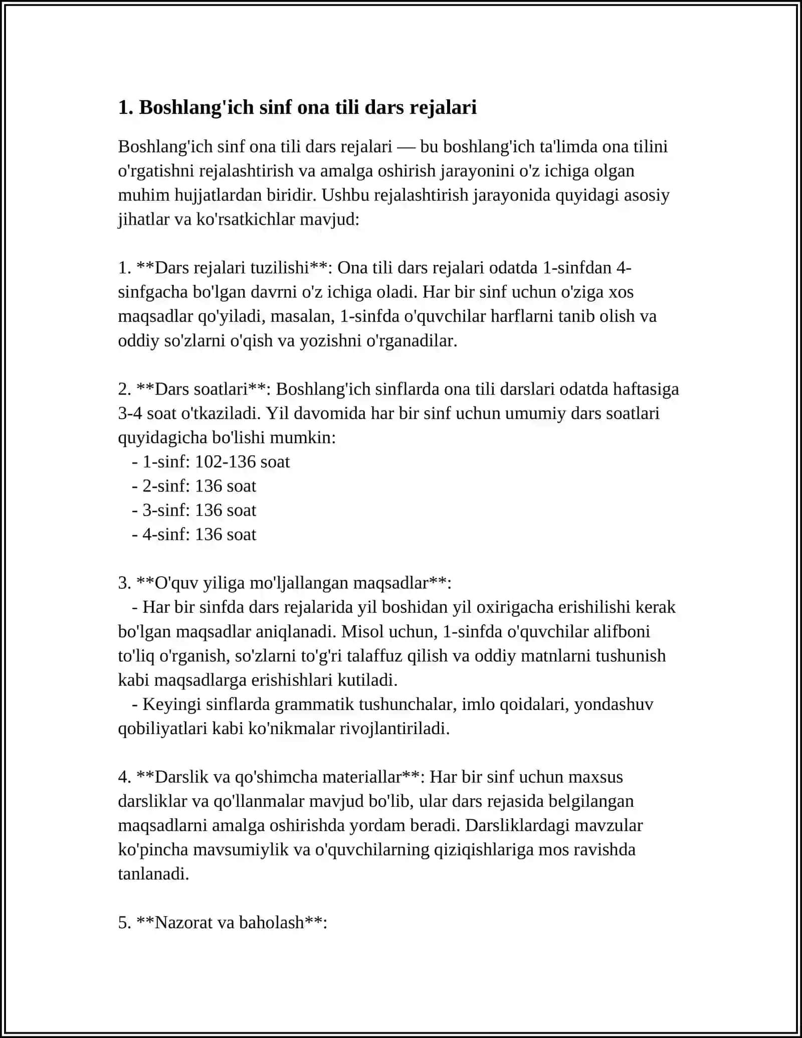Boshlang'ich sinf ona tili ta'hlili 3