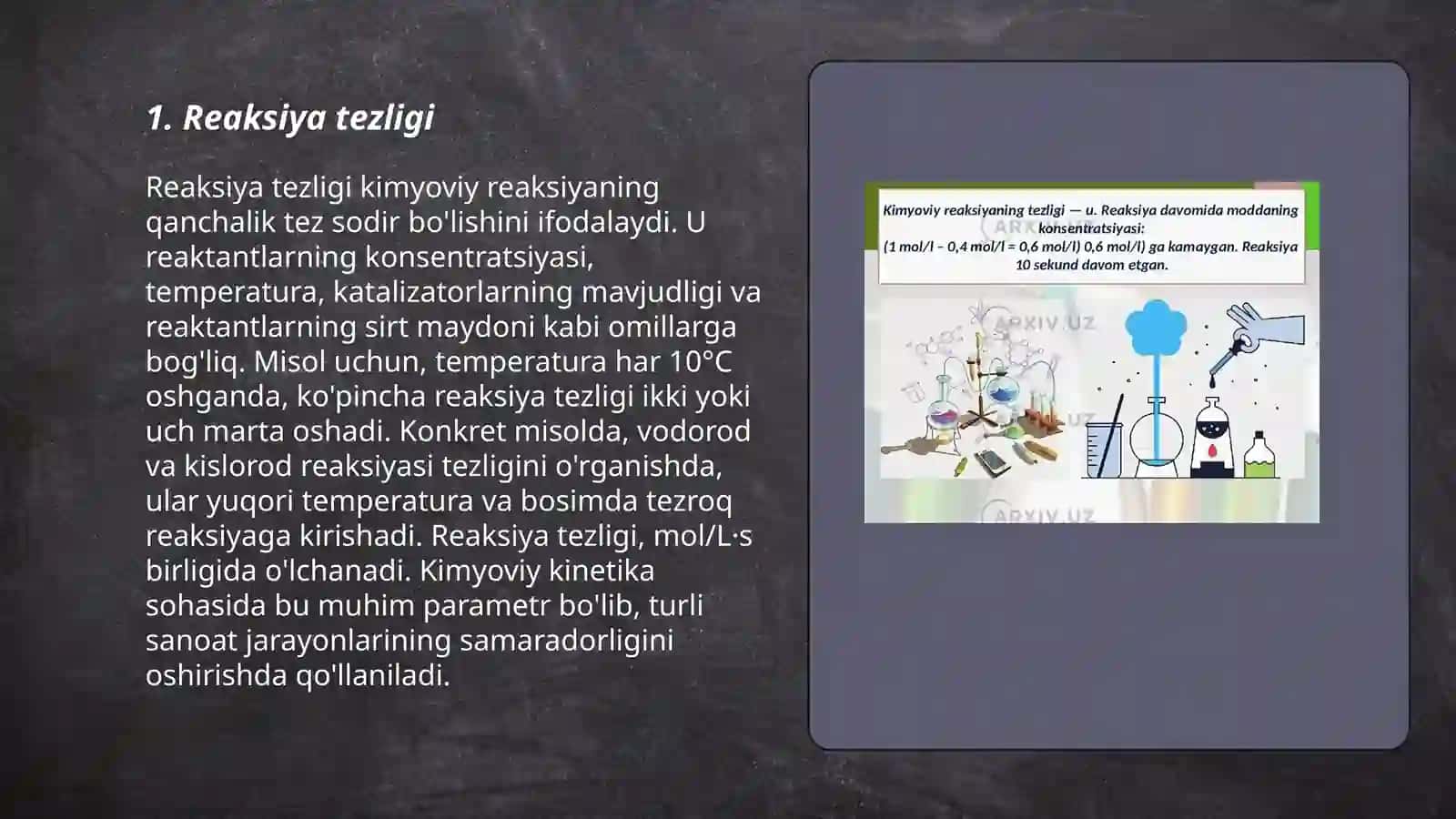 Kimyoviy reaksiyalarning tezligi va mexanizmi 3