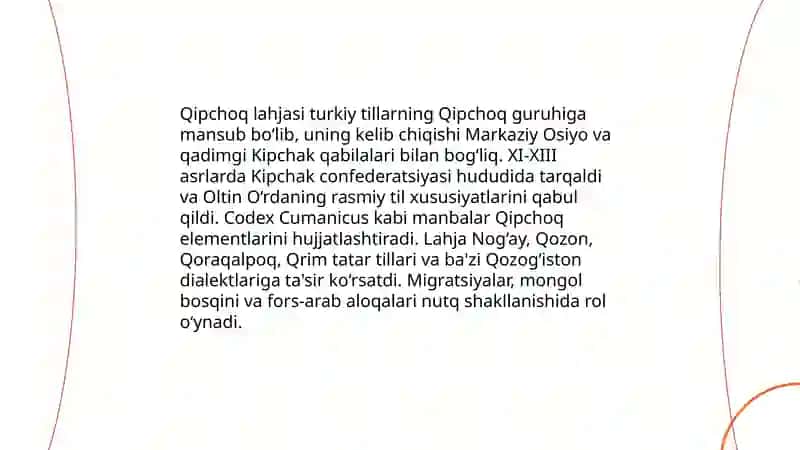 Qipchoq lahjasi 3