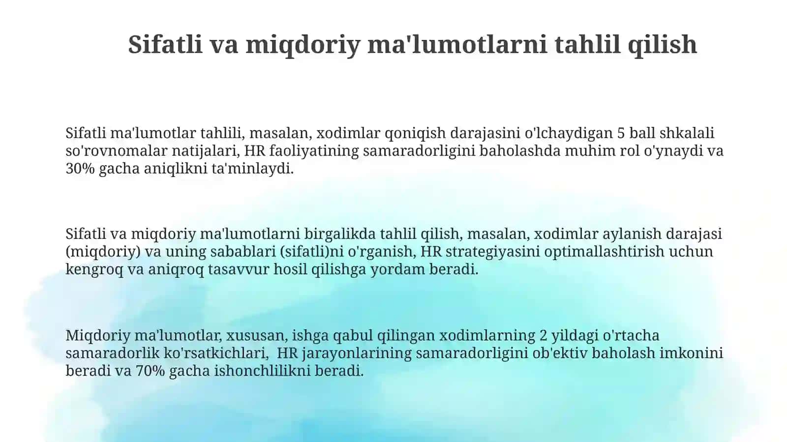 Inson resurslari faoliyatini baholashning zamonaviy uslublari 3