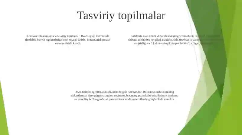 Bolalardan Asab Tizimini Jarohatlanishi Semyotikasi Va Sindromlari 3
