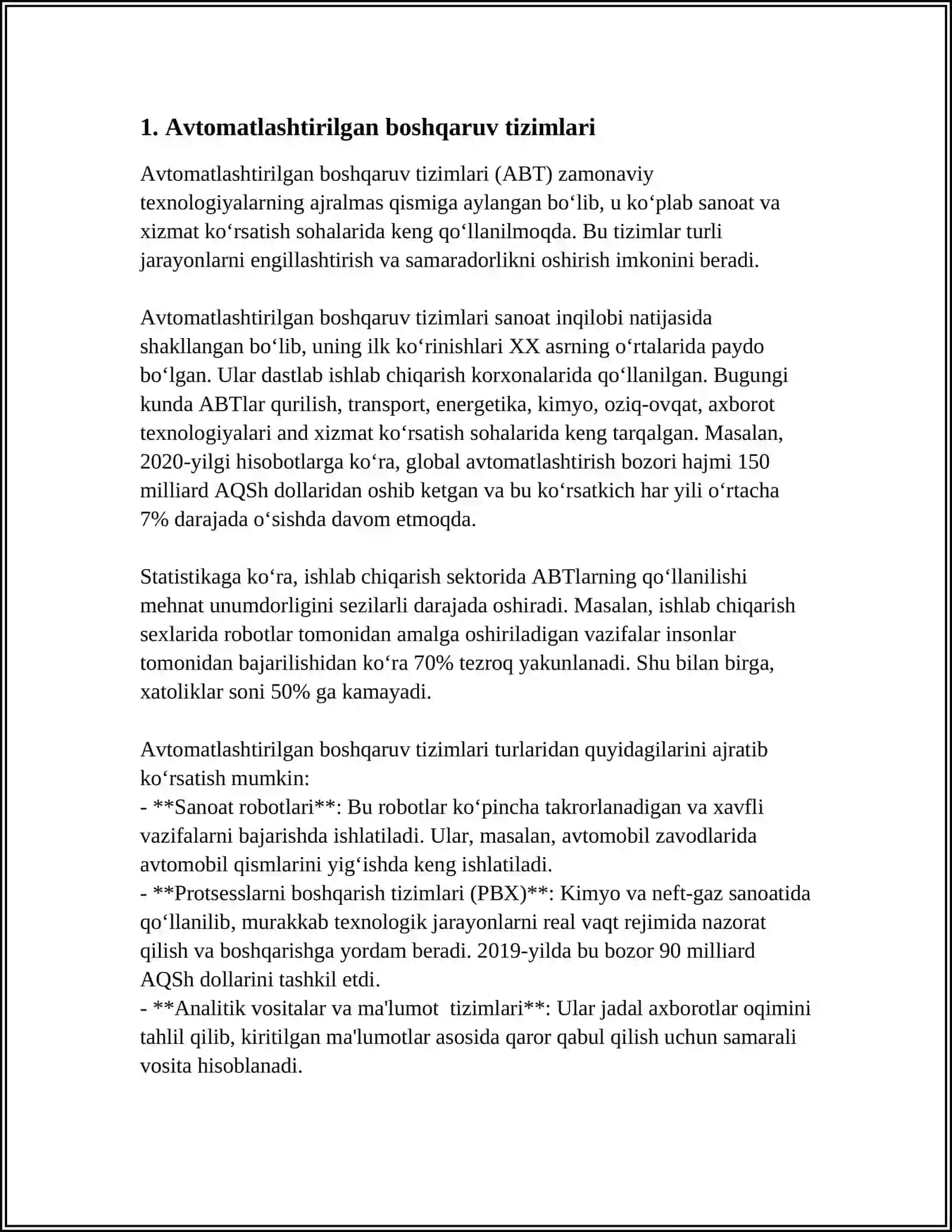 O'LCHOV TIZIMLARINING AVTOMATLASHTIRILISHI 3