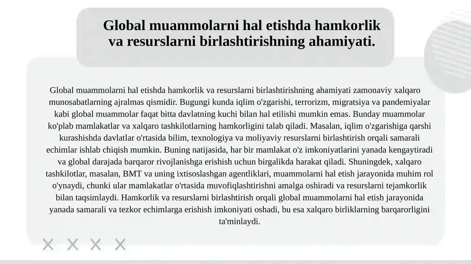 Xalqaro birliklar tizimining Noaniqlikni baxolashdagi ahamiyati va o'rni 3