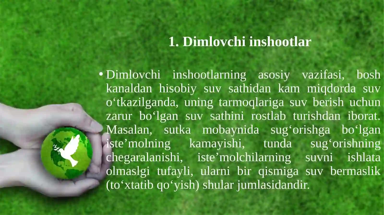 Kanallarda quriladigan gidrotexnika inshootlari konstruksiyalari 3