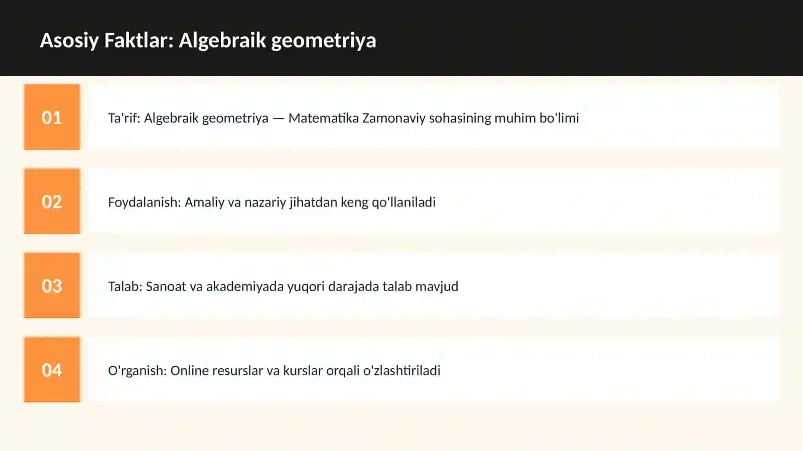 FAN | MATEMATIKA ZAMONAVIY 3