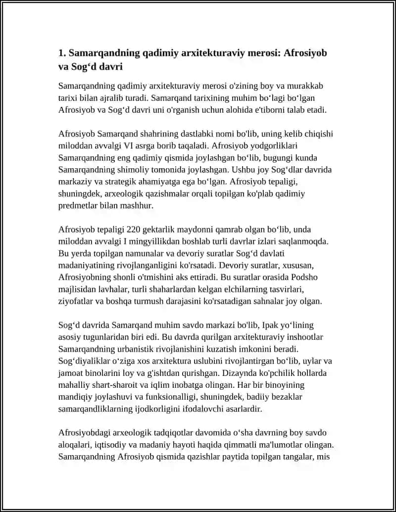 SAMARQAND MEʻMORIY OBIDALARI TARIXI 3