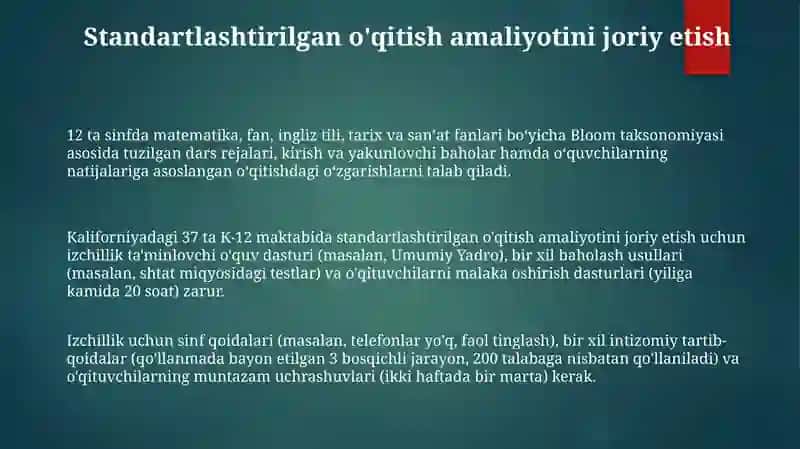 Ta‘limning tizimlilik va izchillik prinsiplarini amalga oshirish qoidalari 3