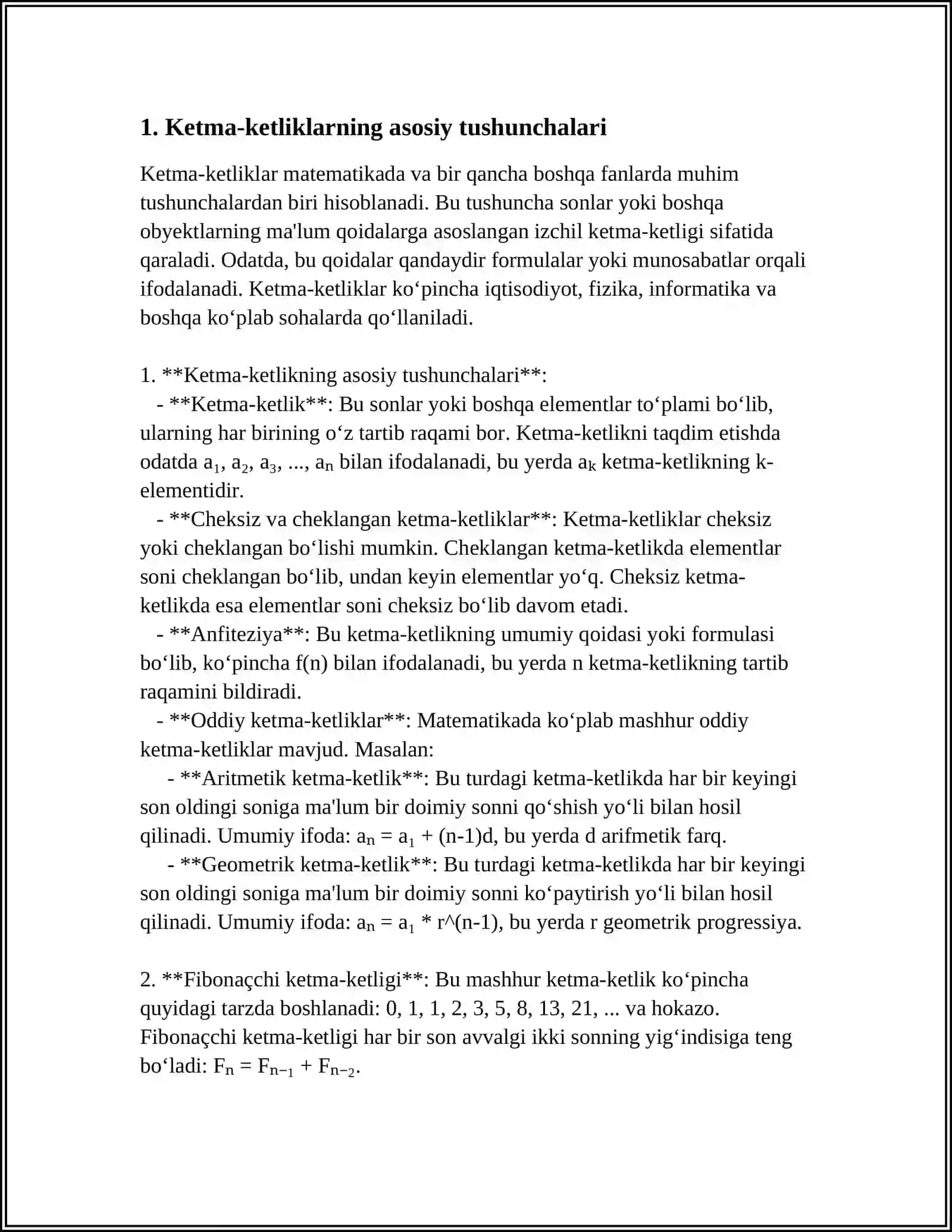 M& LUMOTIAR TUZILMASI VA ALGORITMLARIDA SONLI KETMA-KETLIKLAMING TATBIQLARI 3