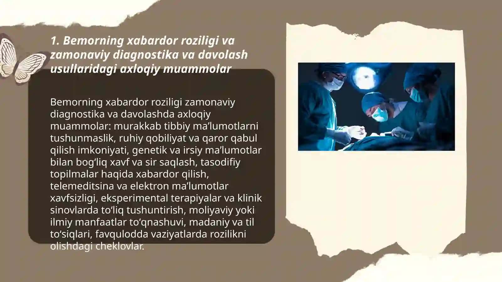 Tibbiyot fani va amaliyotining rivojiga bogʻliq vrach va bemor munosabatlaridagi axloqiy muammolar 3