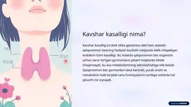 Kavshar kasalligi Davolashishiyo'nalishi 3
