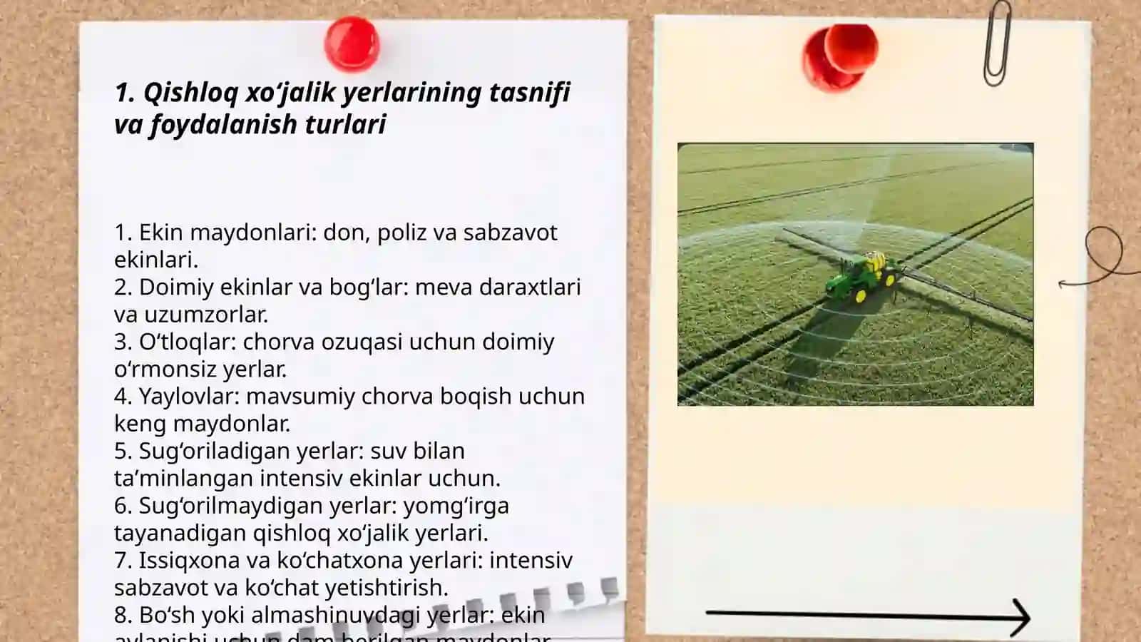 Qishloq xo‘jalik yerlari va ularning holati 3