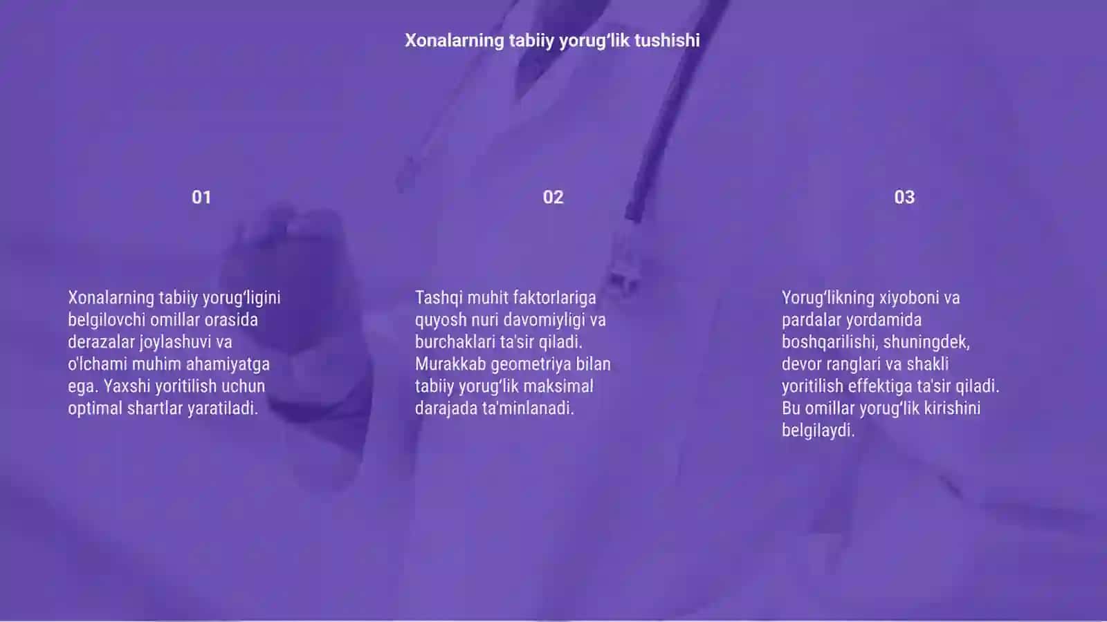 Xonalarning tabiiy yorugʻligini belgilovchi omillar 3