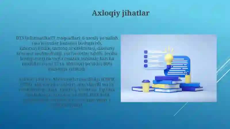 DTS Informatika va axborot texnologiyalari fanidan 3