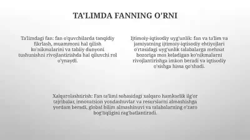 Kompetensiyalarni rivojlantirishda Fan Va Ta‘Limning Ijtimoiy-Iqtisodiy Uyg‘Unlashuvi 3