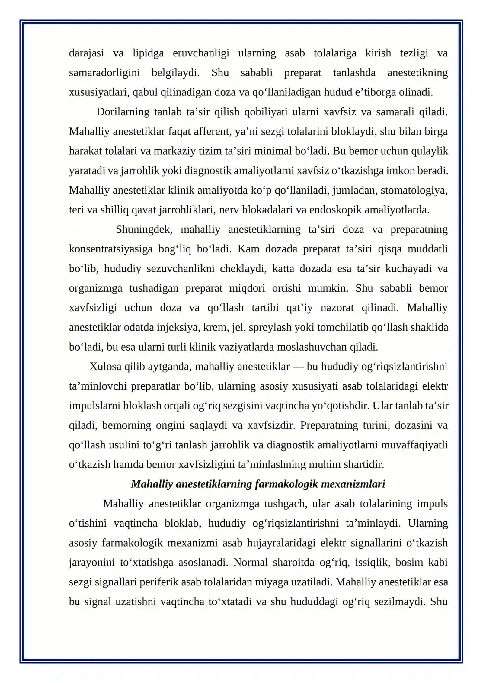 Mahalliy anestetiklar 3