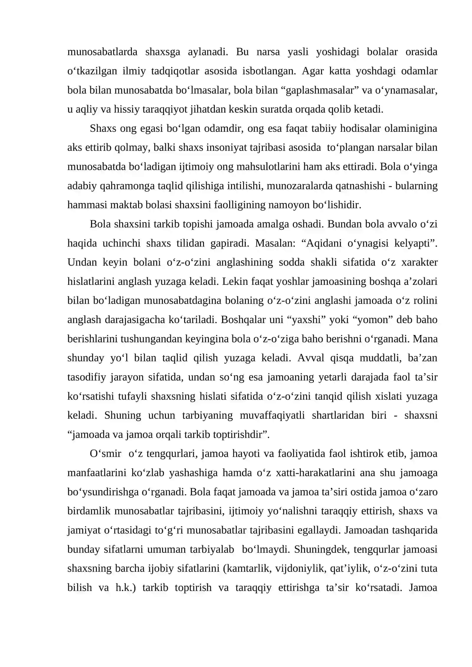 Bog‘cha jamoasining bolaga tarbiyaviy ta’sir ko‘rsatish imkoniyati 3
