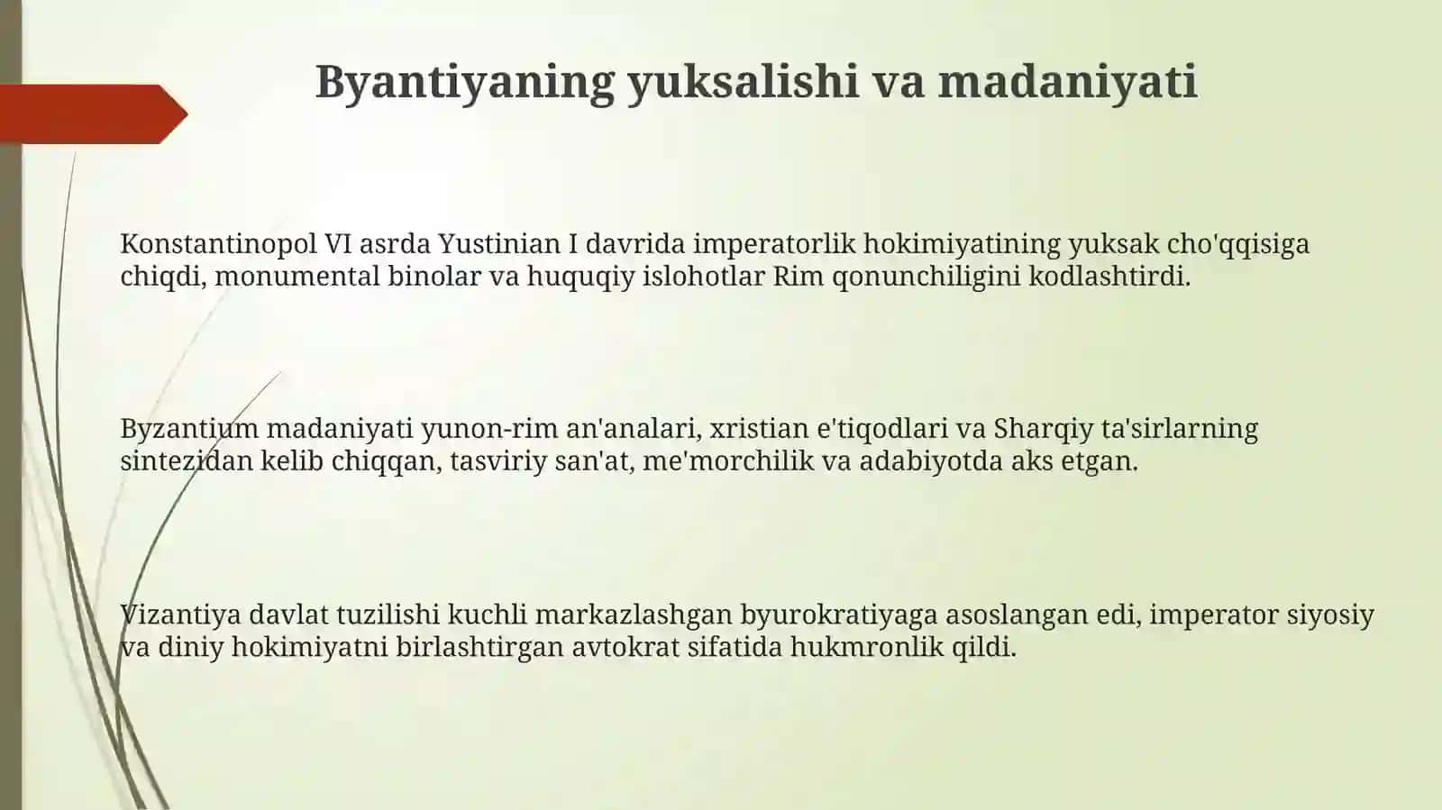 Vizantiya va Varvarlar davlatlari 3