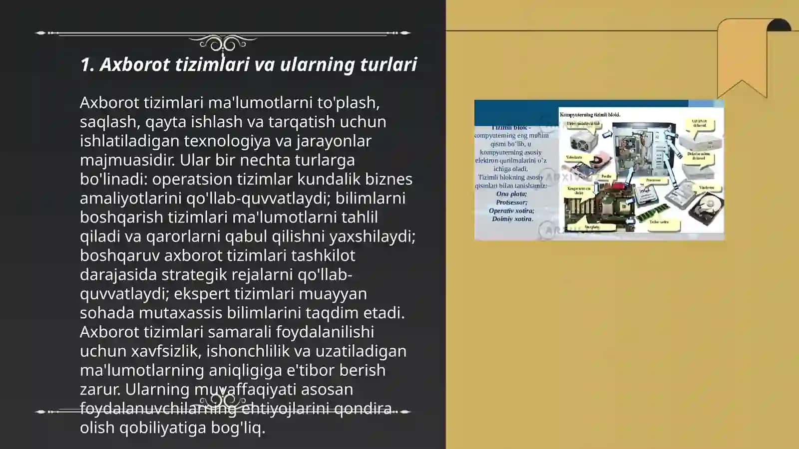 Axborot tizimlari va ularning turlari 3