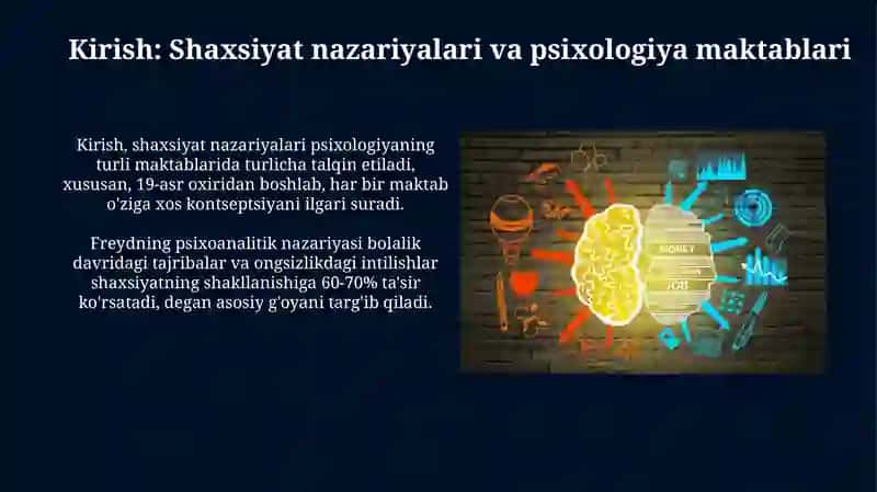 Psixologiya maktablarida shaxs nazariyalari 3
