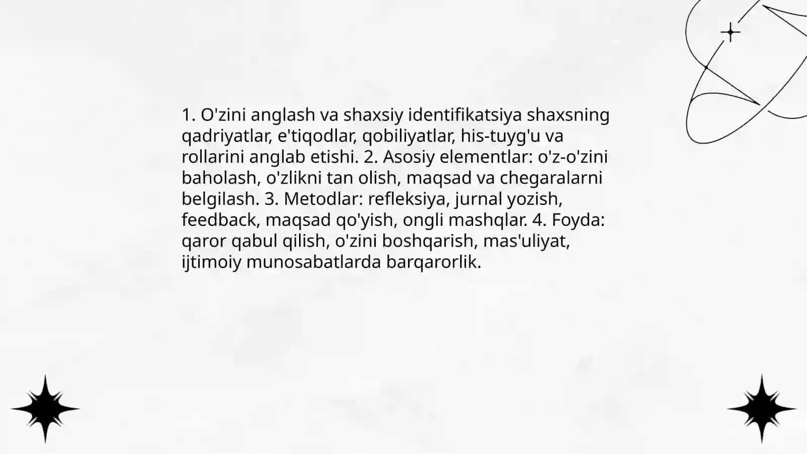 Shaxsni ozini ozi kamol toptirishi 3
