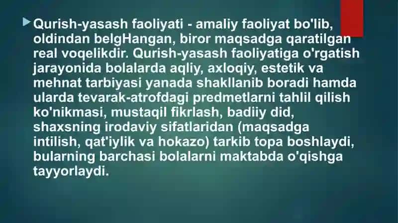KATTAYOSHDAGI BOLALAR GURUHIDA QURISH-YASASH MASHG‘ULOTLARI 3