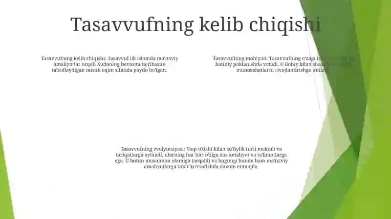 Tasavvuf Tushunchasi Va Uning Mohiyati 3