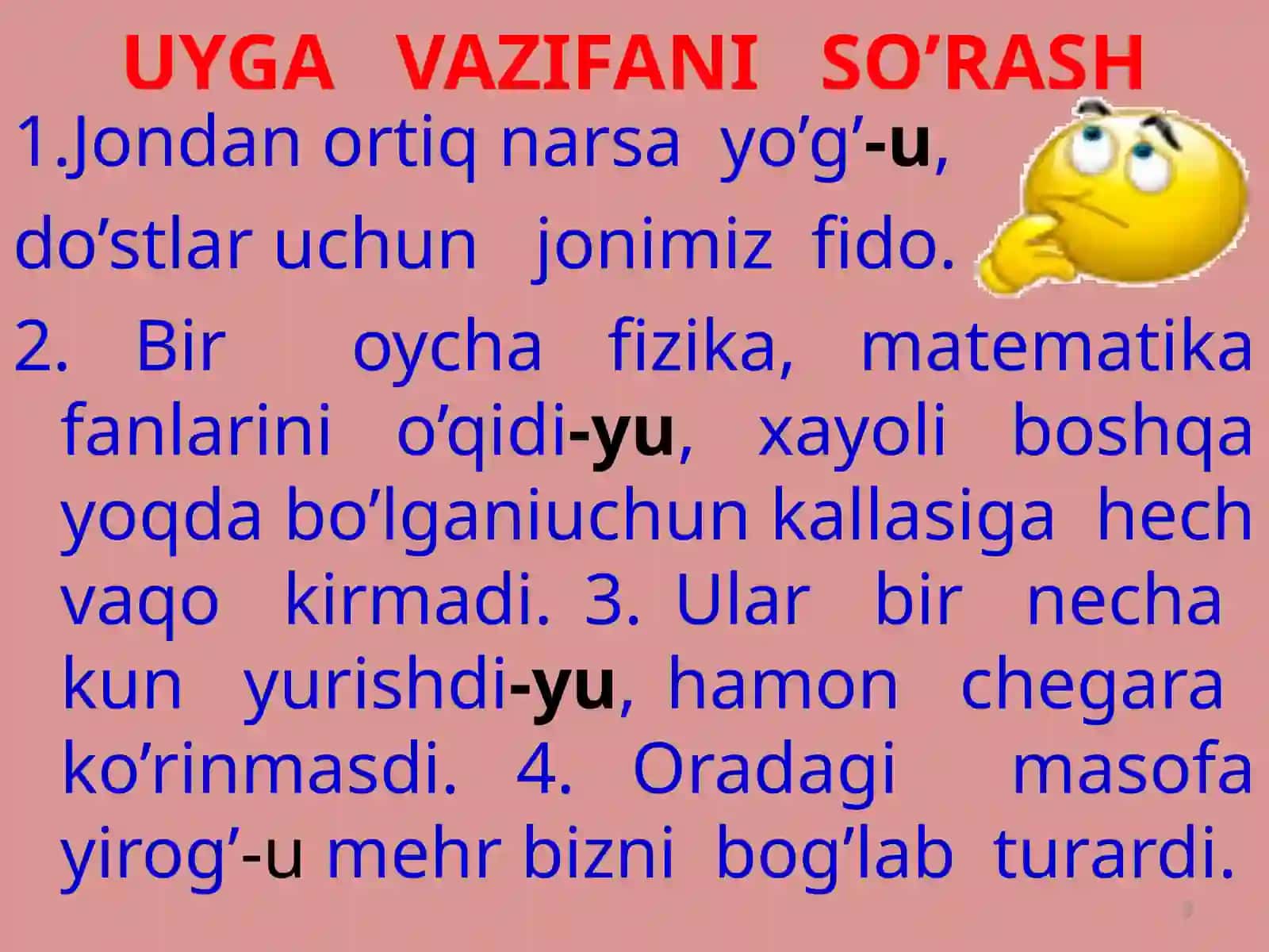 Ayiruv bog’lovchilari yordamida bog’langan qo’shma gaplar 3
