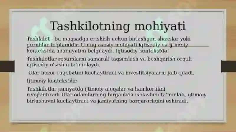 Tashkilotni aylanish orqali boshqarish 3