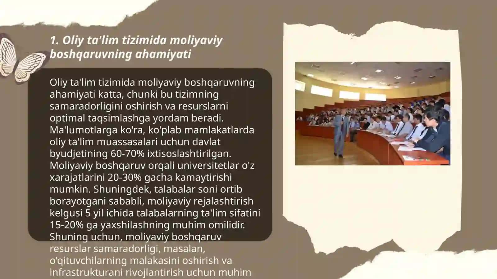 Oliy ta'lim tizimini moliyaviy boshqaruvi,amaliyoti va uni takomillashtirish yo'llari 3