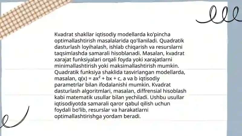 Kvadratik formalar 3